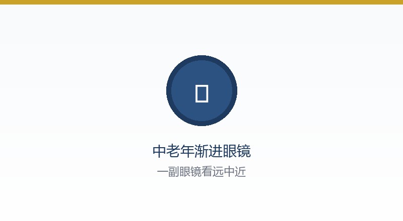 中老年渐进眼镜